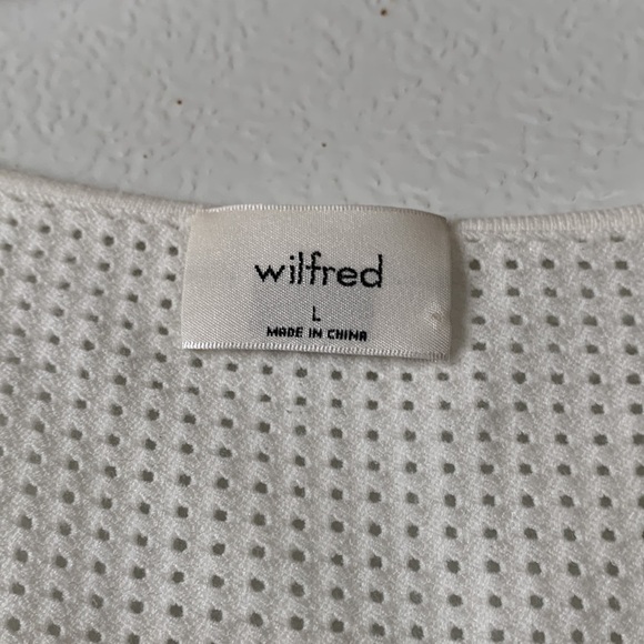 ARITZIA WILFRED NEW CHANCE SWEATER WHITE LARGE - Picture 3 of 6